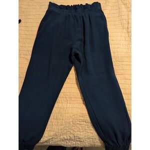 Mother‎ of Pearl Women's Blue Elastic Waist Cuffed Joggers Stretch Pants Size M
